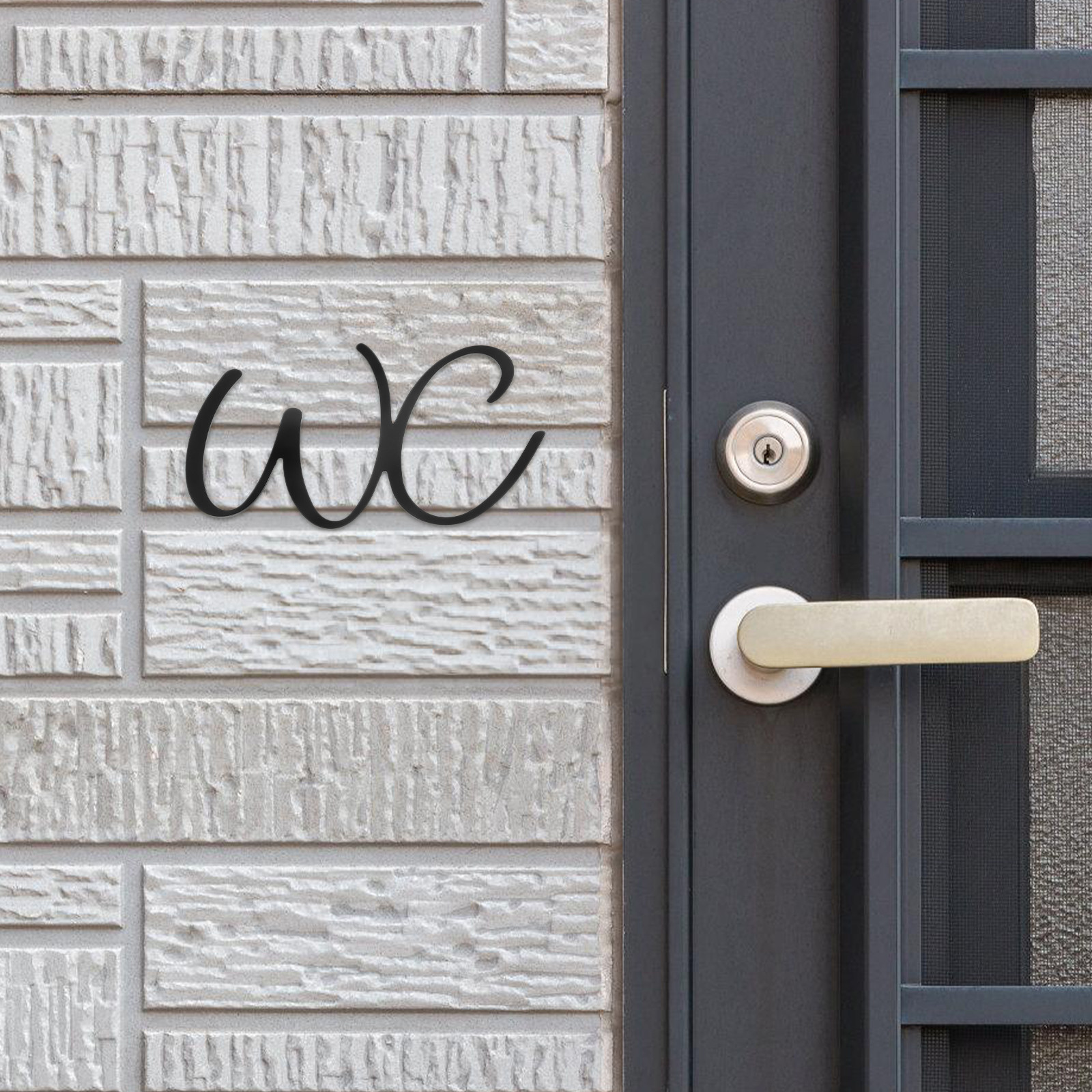 Bathroom Sign Toilet Door Iron - Home Office Bathroom avis et prix