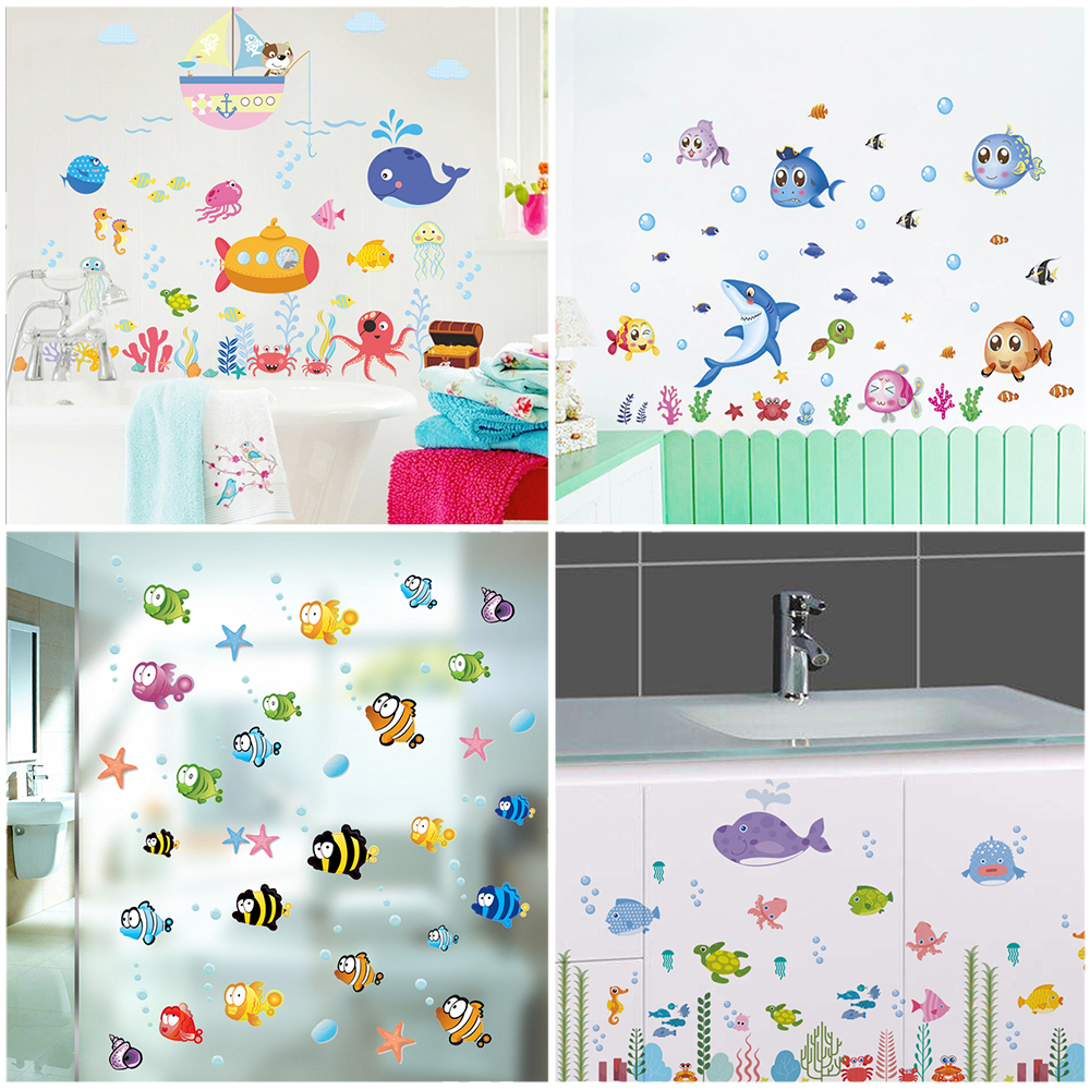 Cute Fishes Whale Shark Sealif - Home Bathroom Tiles avis et prix
