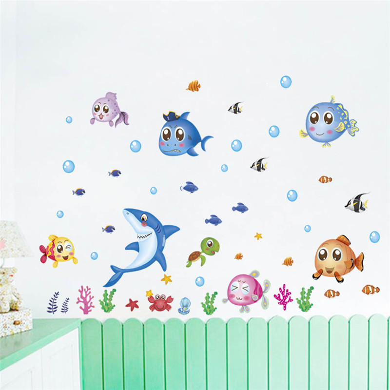 Cute Fishes Whale Shark Sealif - Home Bathroom Tiles avis et prix