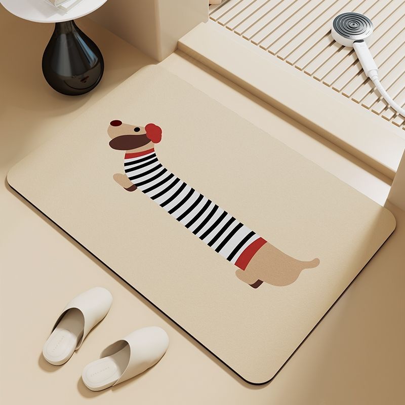 Dachshund puppy absorbent floo - Zara Home Bathroom Mat avis et prix