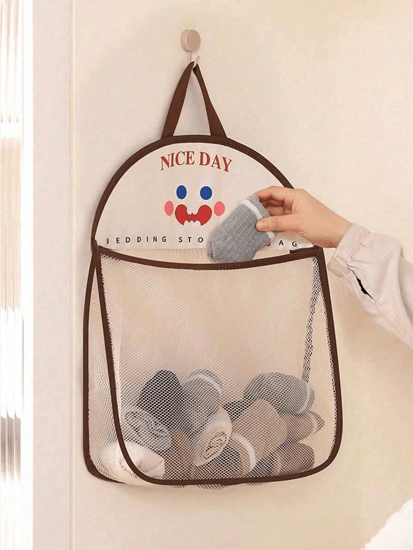 4pcs Hanging Mesh Storage Bags - Home Essentials Bathroom Organizer avis et prix
