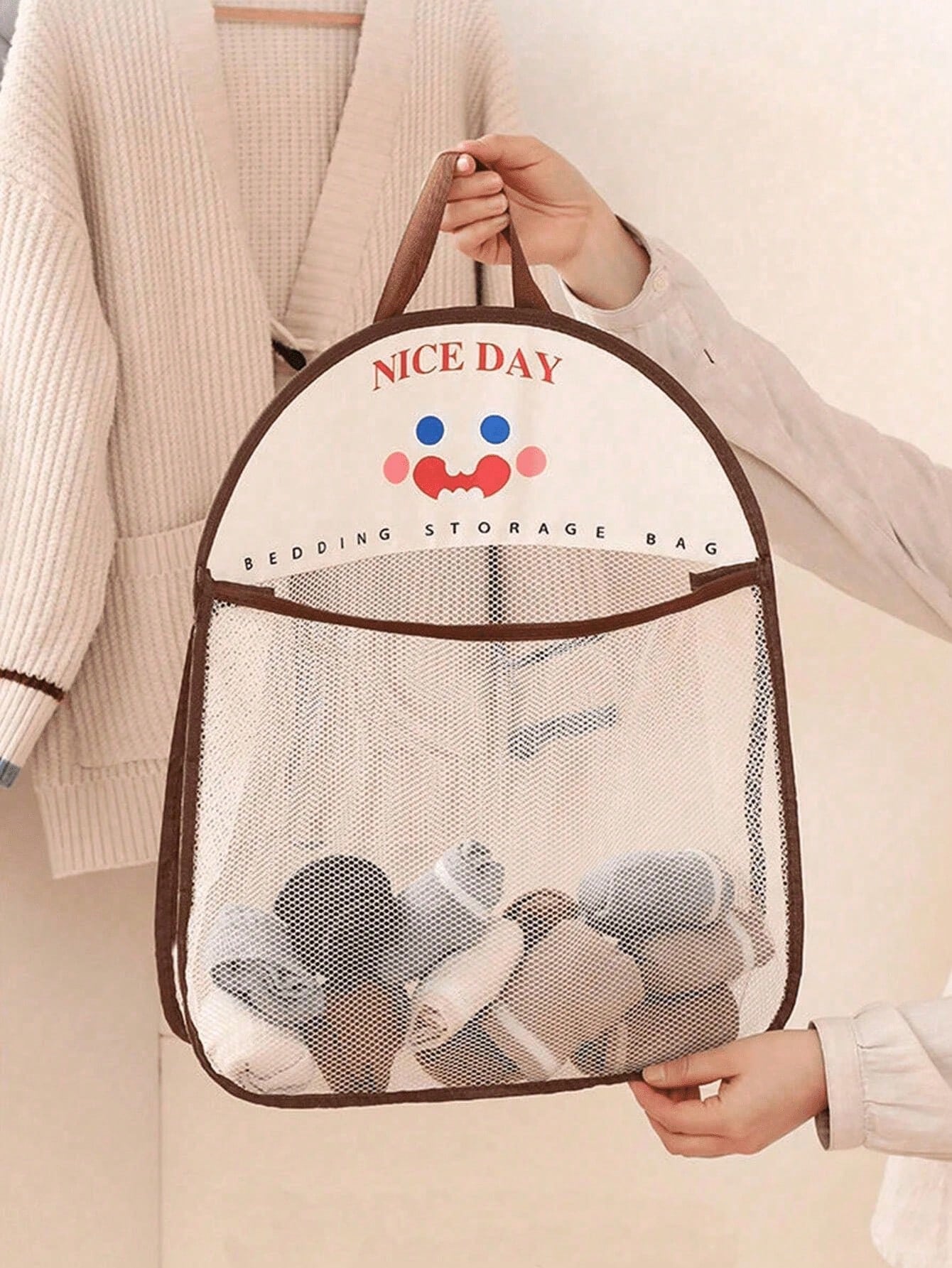 4pcs Hanging Mesh Storage Bags - Home Essentials Bathroom Organizer avis et prix