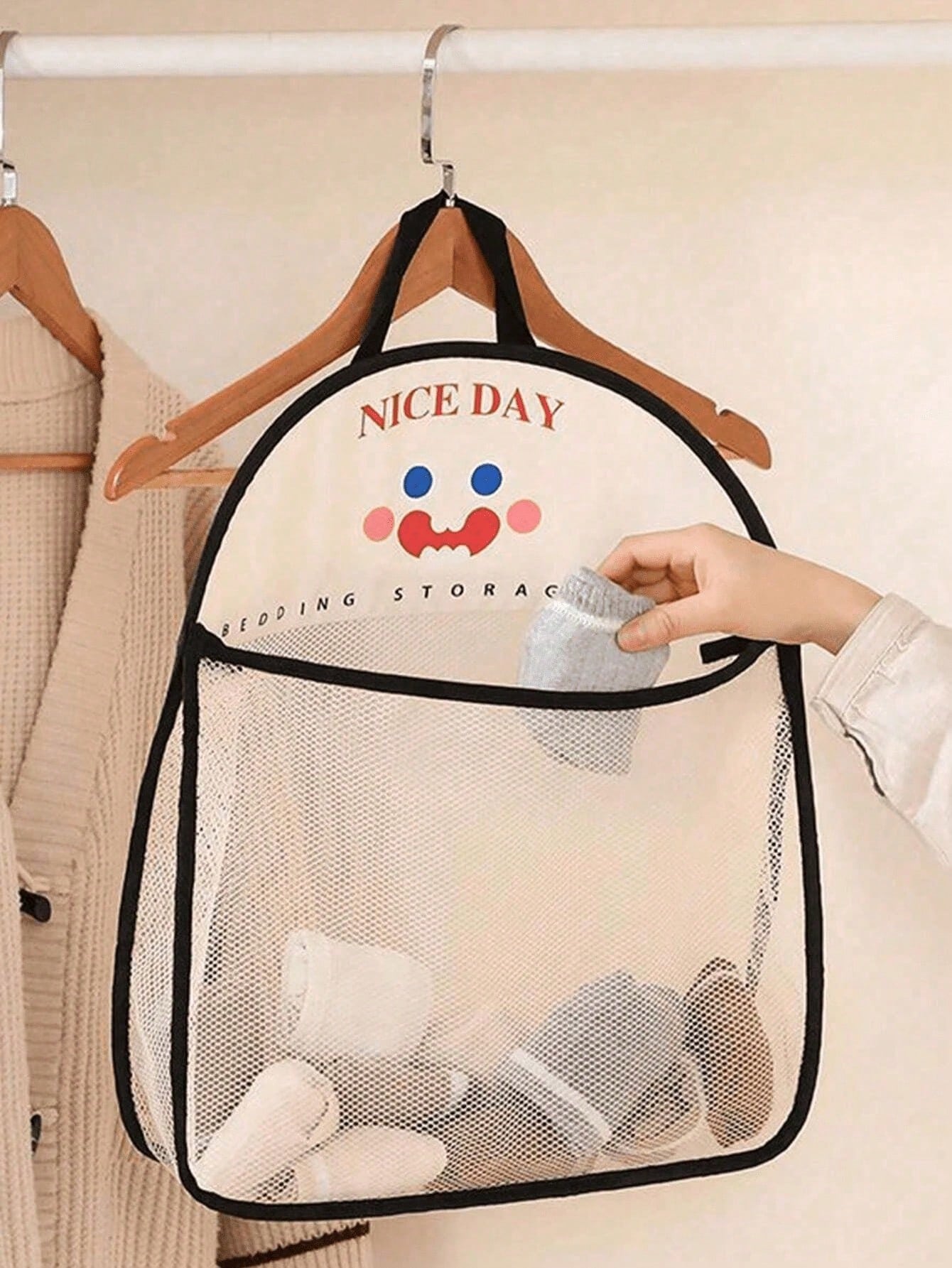 4pcs Hanging Mesh Storage Bags - Home Essentials Bathroom Organizer avis et prix