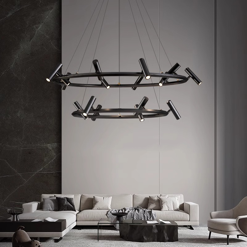 Modern Creative Round LED Pend - Home Bathroom Lighting Design avis et prix