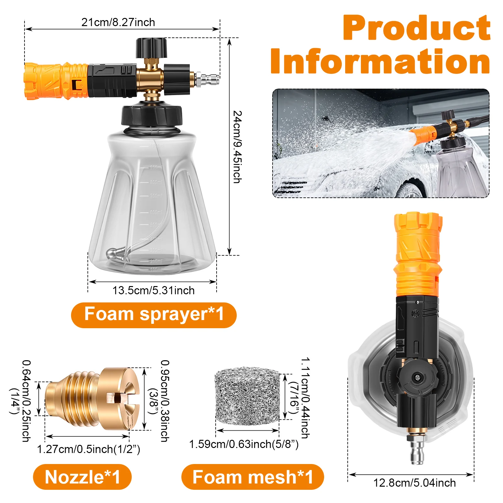 Foam Cannon for Pressure Washe - Soap Dispenser Pump avis et prix