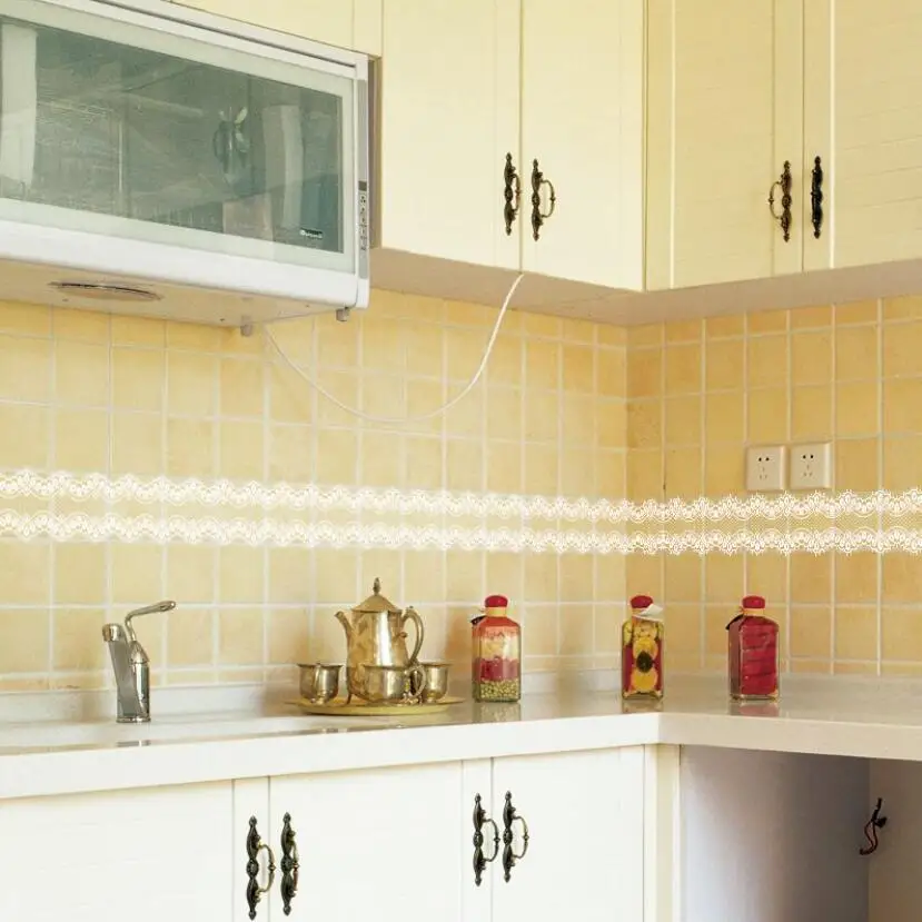 Sweet Lace Design Wallpaper Bo - Home Bathroom Tiles avis et prix