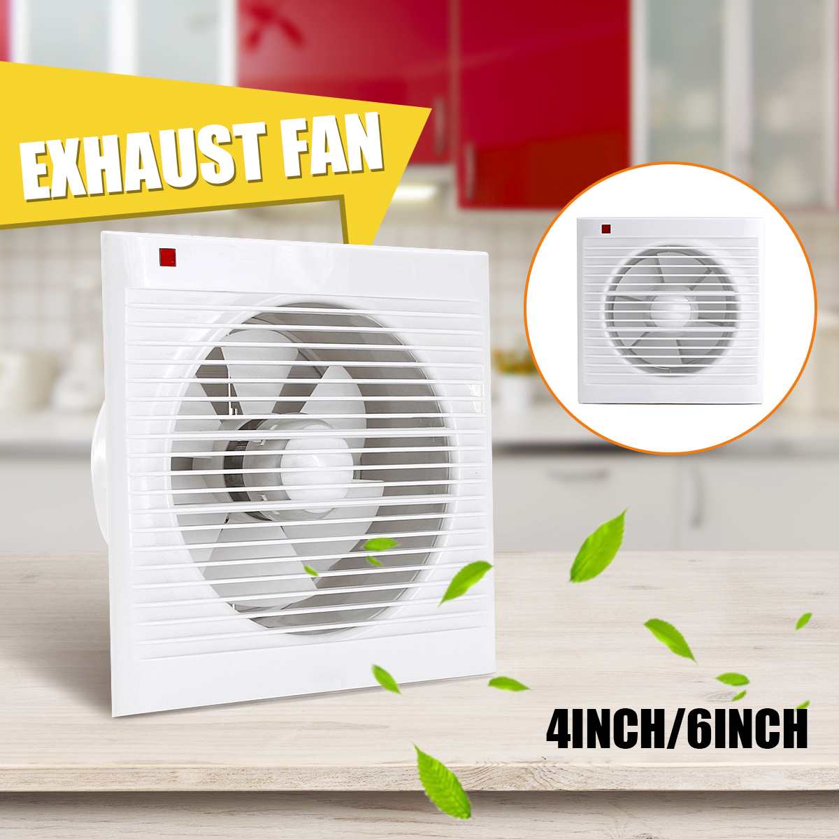 4 Inch 6 Inch 8 Inch 220V Mute - Home Bathroom Extractor Fan avis et prix
