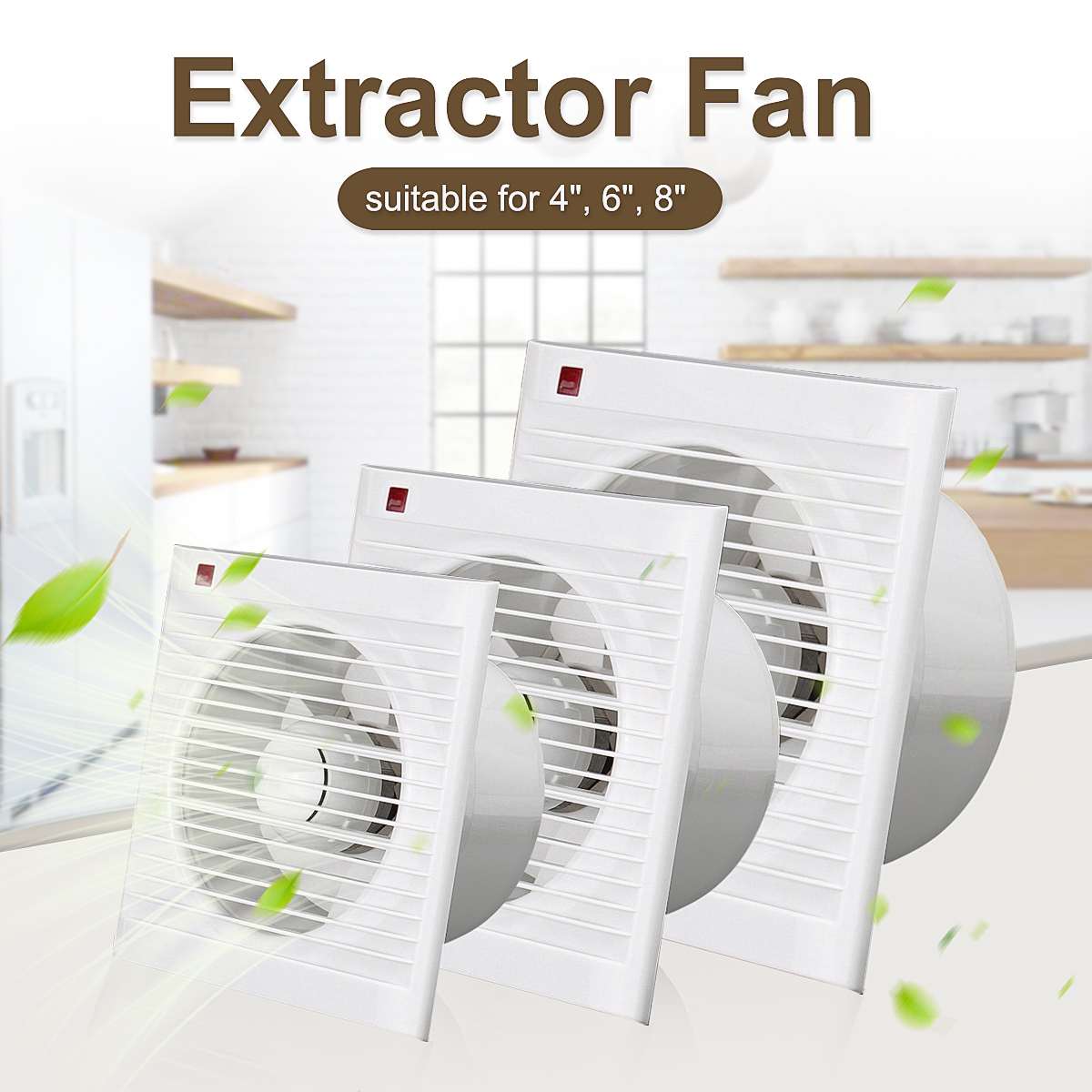 4 Inch 6 Inch 8 Inch 220V Mute - Home Bathroom Extractor Fan avis et prix