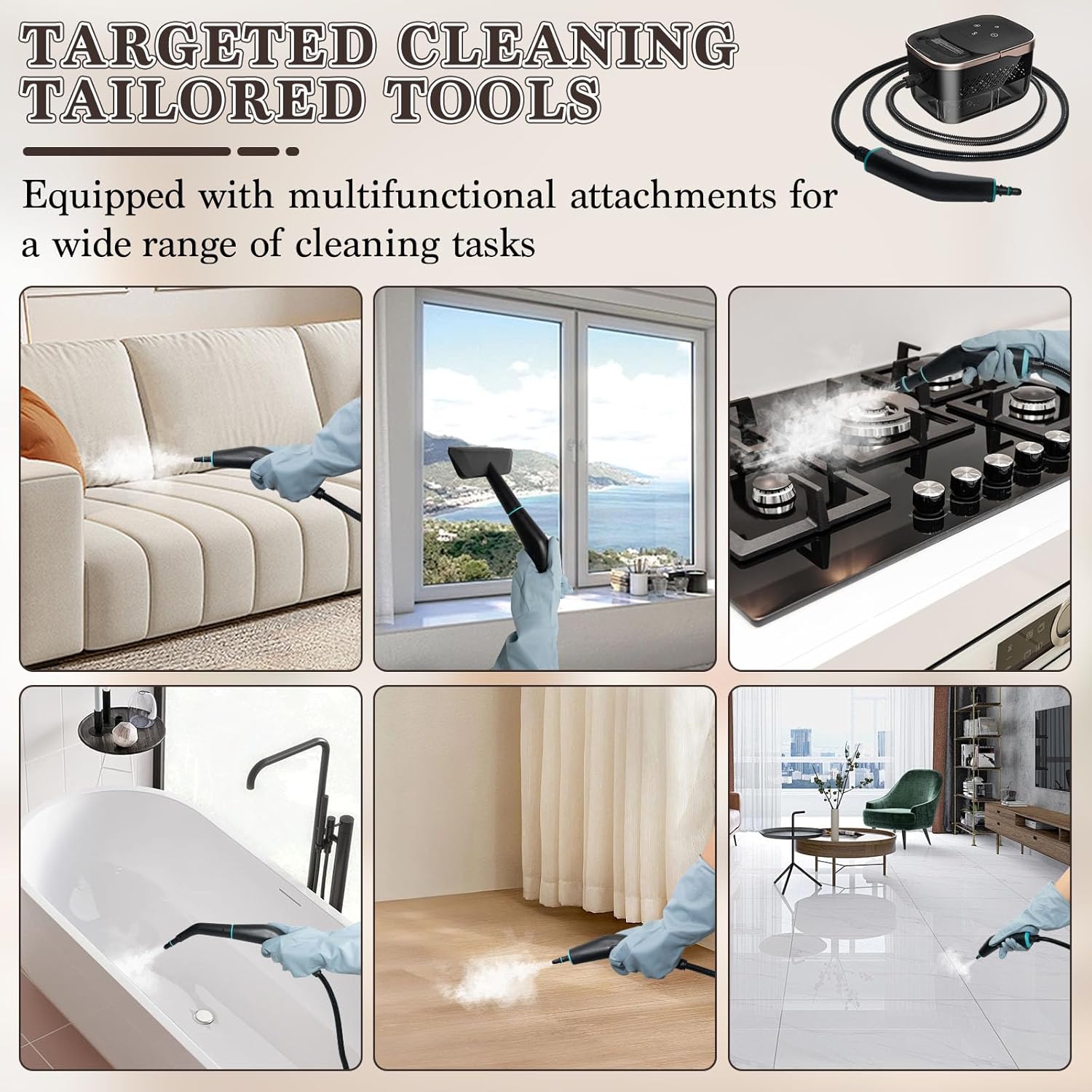 2500W Handheld Steam Cleaner,  - Home Bathroom Cleaner avis et prix