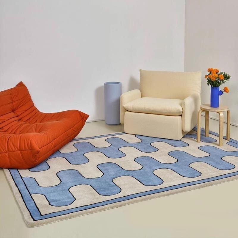 VIKAMA Simple Lines Plush Faux - Home Bathroom Design Simple avis et prix