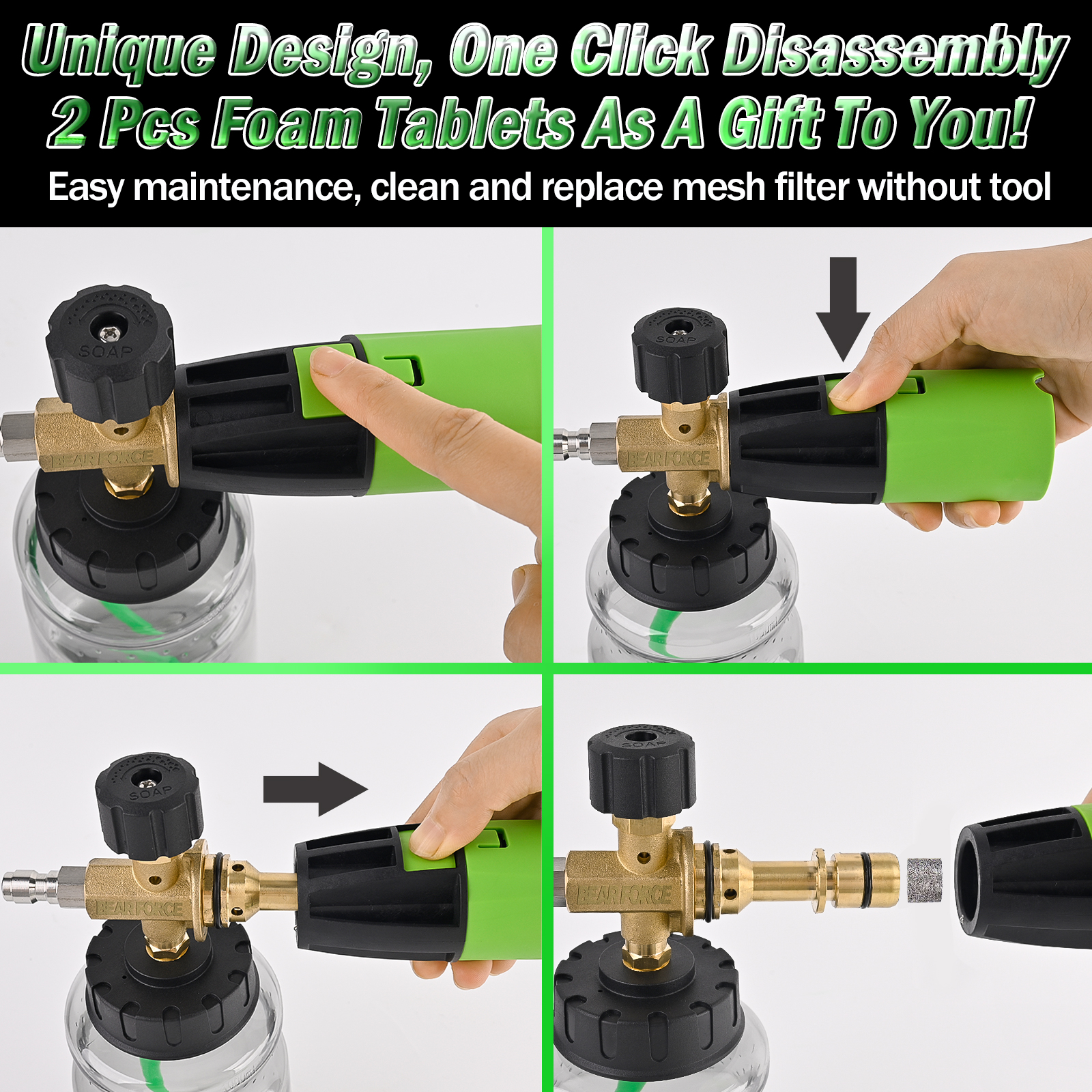 BEAR FORCE Pressure Washer Foa - Soap Dispenser Pump avis et prix
