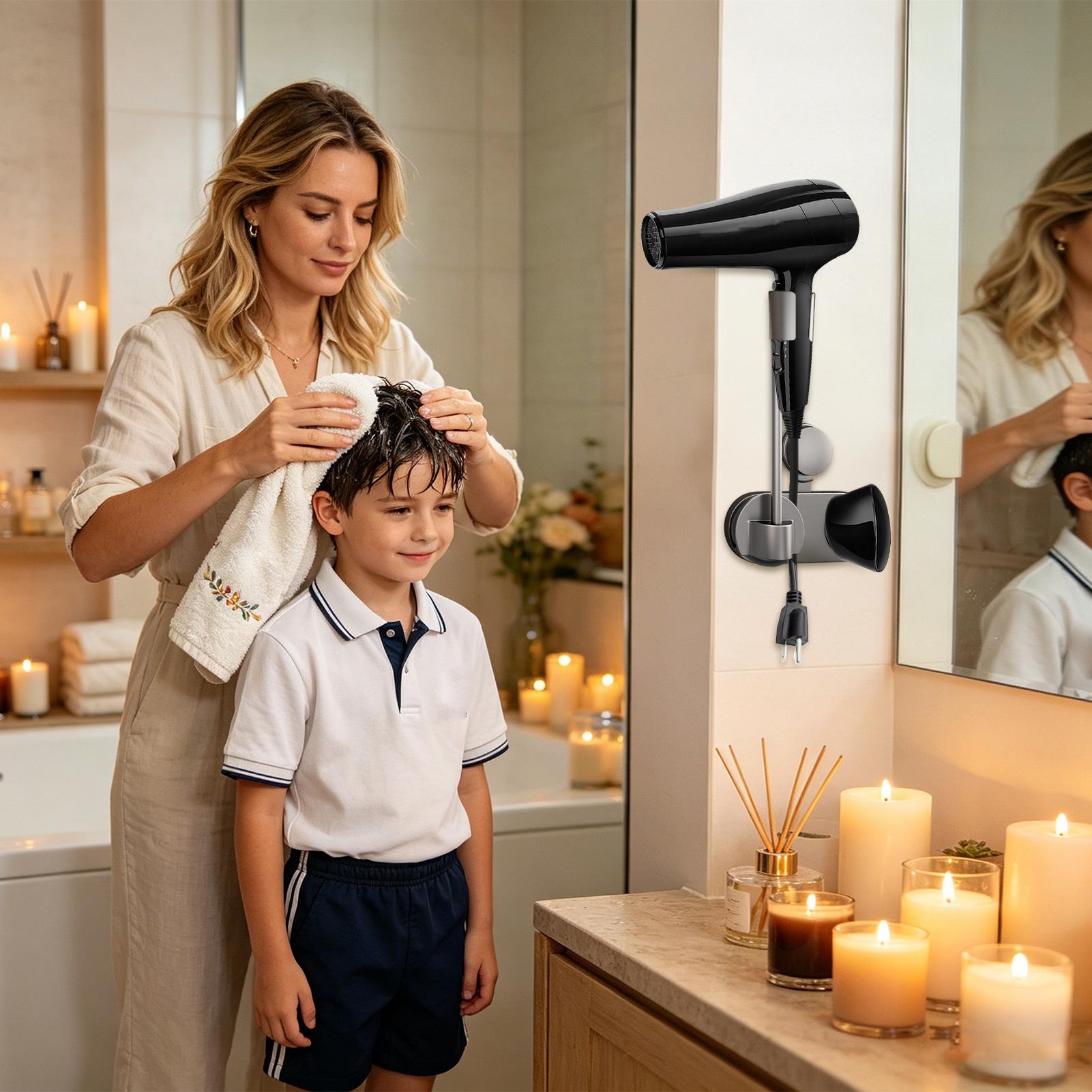 Blow Dryer Holder Wall Mounted - Home Bathroom Hand Dryer avis et prix